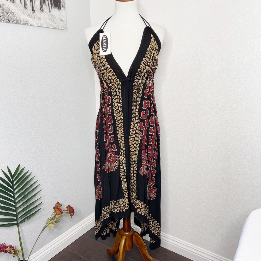 NWT Mamta Maxi Boho Dress Moroccan Style